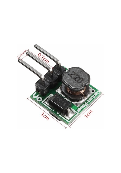 Alkatronik-3.3V Boost Voltaj Yükseltici Modül 0.8-3.3 V Max 500Ma