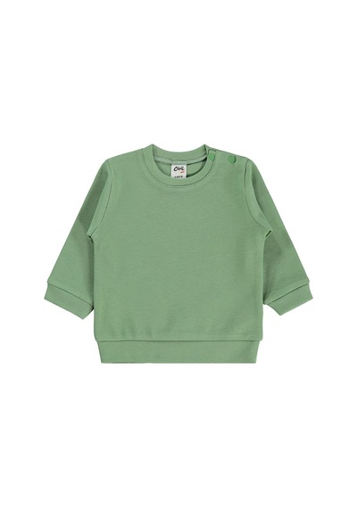 Civil Baby Düz Basic 6-18 Ay Sweatshirt - Haki