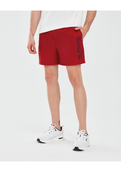 Skechers Swimwear M 5 Inch Swimshort Erkek Kırmızı Deniz Şortu S241138-600 Kırmızı