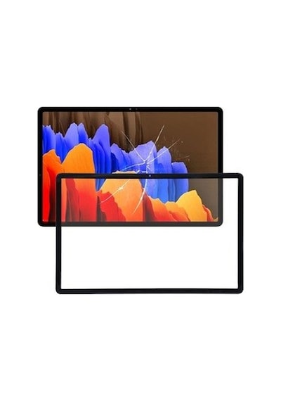 Samsung Uyumlu Tab S7 Plus T970 Ön Cam Ocalı Lens Ekran Koruyucu Değildir