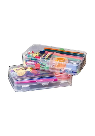 Electroon 12 Seperatörlü Çift Taraflı Şeffaf Organizer 213X126X47