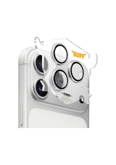 Buff İphone 17 Pro / 17 Pro Max Titan Metal Kamera Lens Koruyucu Silver Gümüş
