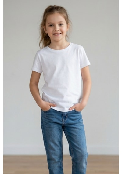 Kiagu Beyaz Kısa Kol Basic T-shirt- Terletmeyen Esnek Kumaş Pamuklu Mevsimlik Beyaz Kısakol Kız Çocuk Tsort Beyaz Kiagu Beyaz Kısa Kol Basic T-shirt- Terletmeyen Esnek Kumaş Pamuklu Mevsimlik Beyaz Kısakol Kız Çocuk Tsort Beyaz