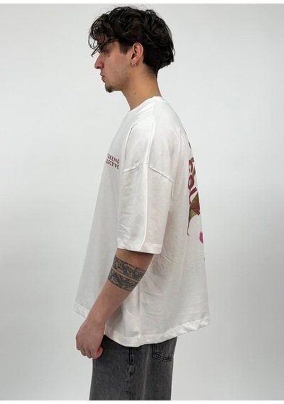 Zaee Weekend Collective Baskılı Oversize Tişört Çok Renkli
