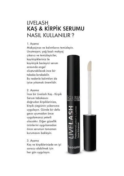 Egeria Livelash - Kaş ve Kirpik Serumu