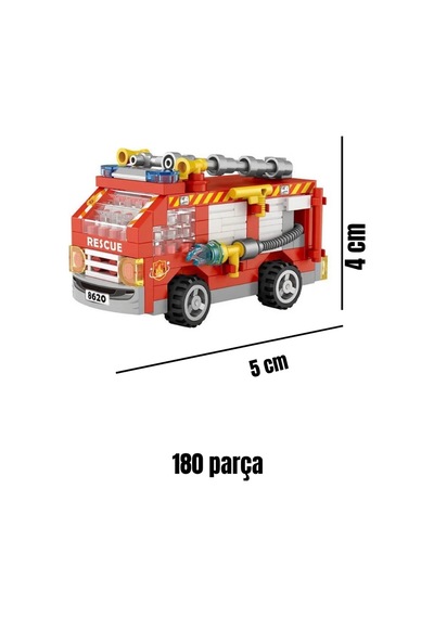 Loz İtfaiye 180 Parça Block Oyuncak-mini Poşet