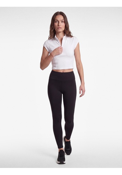 Koton Yarım Fermuarlı Slim Fit Dik Yaka Kısa Kollu Spor Tişört Beyaz 7wak10141nk