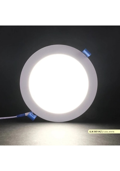 Ack 12W 4000K Ilık Beyaz Sıva Altı Yuvarlak Led Panel Armatürü AP