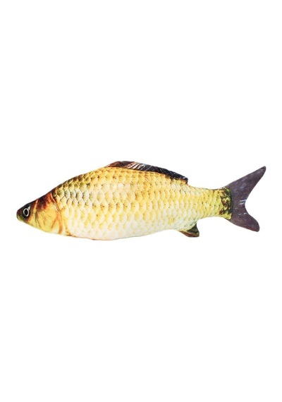 Balık Şekilli Catnipli Peluş Kedi Oyuncak 20 cm Kalın