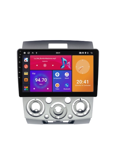 Ford Ranger Uyumlu Android Multimedya Sistemi 2009-2011 8+256 Gb Premium Ekran Yazılımsal 9"