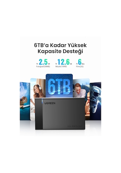 Ugreen Usb 3.0 2.5 İnç Harici Hdd/ssd Disk Kutusu, 30848