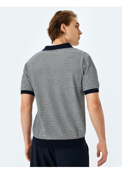 Koton Polo Yaka Pamuklu Çizgili Kısa Kollu Triko Tişört Lacivert Çizgili 5sam70032ht Lacivert Çizgili Koton Polo Yaka Pamuklu Çizgili Kısa Kollu Triko Tişört Lacivert Çizgili 5sam70032ht Lacivert Çizgili