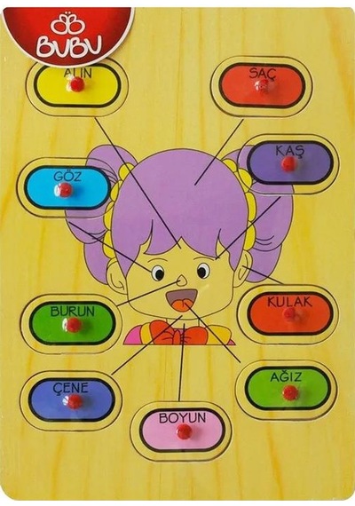 +24 Ay Ahşap Tutmalı Puzzle – Yüz (Bubu)