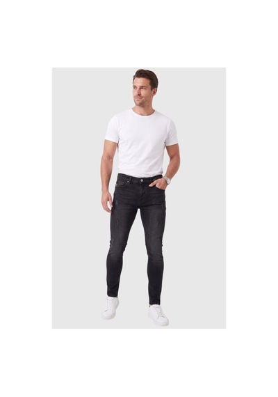 Deepsea Erkek Slim Fit %98 Pamuk Likralı Taşlanmış Yıpratma Detaylı Siyah Kot Pantolon 2600041 Deepsea Erkek Slim Fit %98 Pamuk Likralı Taşlanmış Yıpratma Detaylı Siyah Kot Pantolon 2600041