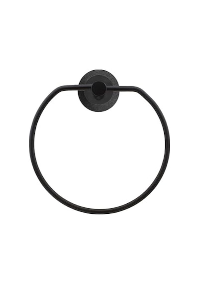 Siyah Bez Havluluk Aparatı Yapışkanlı Lavabo Banyo Mutfak Standı Bez Havlu Askısı Paslanmaz Metal Genel