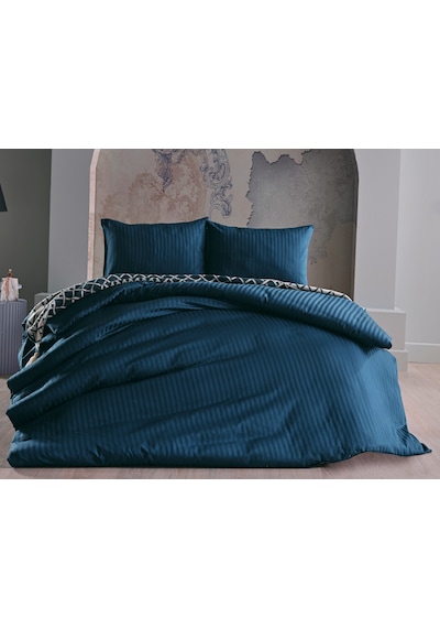 Saten Artline Nevresim Takımı Çift King Size - Mavi