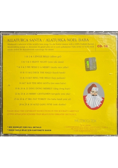 Müzik Cd'sidir Plak Değildir Cd Alaturka Noel Baba Açılmamış Je