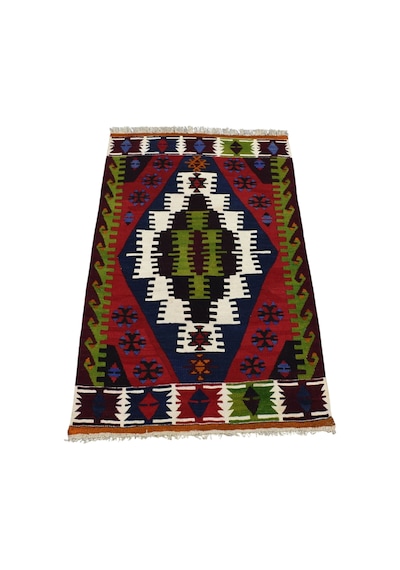 Kilim Antik El Dokuma Yün Niğde Çukurkuyu Kilimi 0085 - Yeni - Çok Renkli