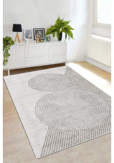 Chilai Home Used Ekru Dekoratif Halı Djt Dikdörtgen Ekru