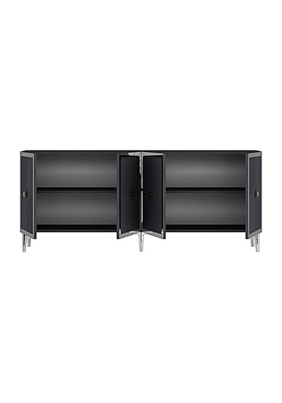 Ka1811as Pega Konsol Ve Tv Sehpası Antrasit-sılver 180cm Antrasit - Gümüş