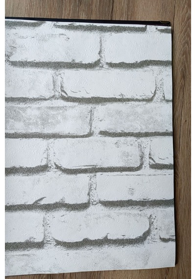 3 Boyutlu Hava Alabilen Silinebilir Kabartmalı Taş Desen Duvar Kağıdı 5 M² Diğer