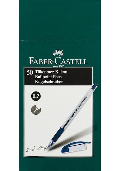 Faber-castell 1425 İğne Uç Tükenmez, Siyah, 50' Li Çok Renkli