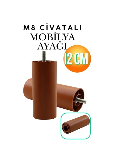 Mobilya, Kanepe, Koltuk Ve Baza Yükseltici M8 Civatalı Destek Ayağı Kahve, 12 Cm 12 Santim Mobilya Ayağı Kahverengi Ayak Kahverengi Kahverengi Mobilya, Kanepe, Koltuk Ve Baza Yükseltici M8 Civatalı Destek Ayağı Kahve, 12 Cm 12 Santim Mobilya Ayağı Kahverengi Ayak Kahverengi Kahverengi
