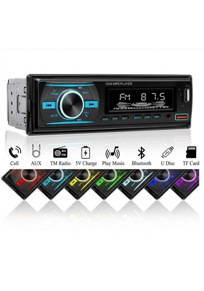 Aks-620bt 2amfi Çıkışlı 4x60wat Oto Teyp Rgb Bluetooth-usb Mixtrax