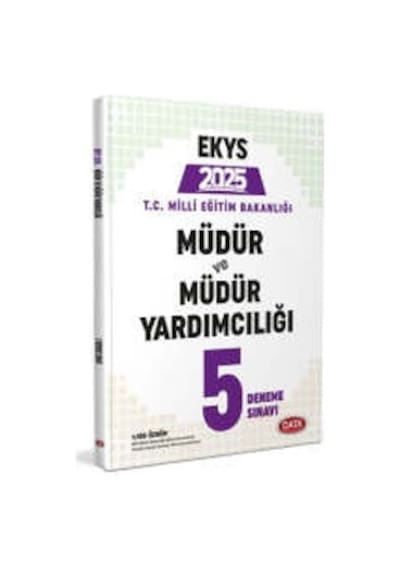 Data Yayınları 2025 MEB EKYS Müdür ve Müdür Yardımcılığı Orijinal 5 Deneme Sınavı