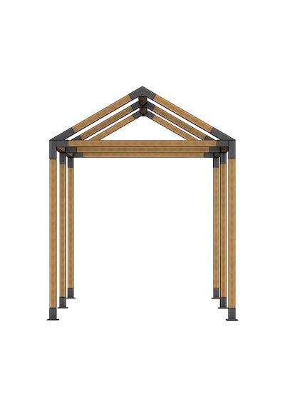 Pergule Pergola Kamelya Montaj Aparatı Açılı Duvar