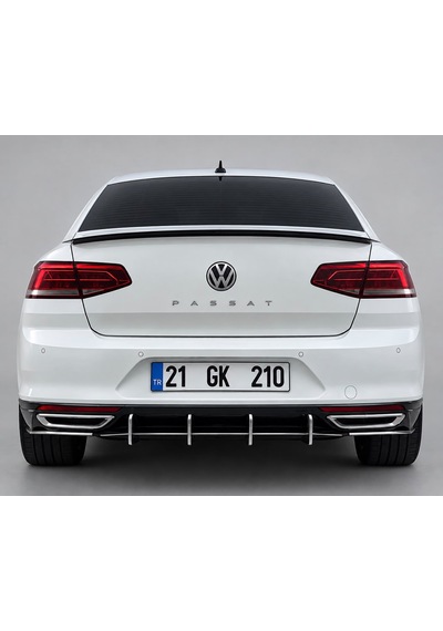 Volkswagen Passat B8 Arka Difizör Bıçak Seti Difüzör Spoyler
