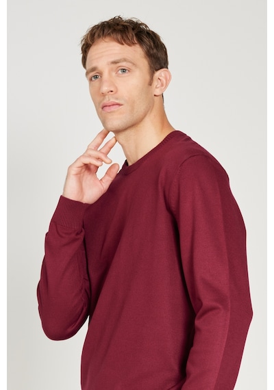 AC&Co / Altınyıldız Classics Erkek Bordo Standart Fit Normal Kesim Bisiklet Yaka Triko Kazak Bordo AC&Co / Altınyıldız Classics Erkek Bordo Standart Fit Normal Kesim Bisiklet Yaka Triko Kazak Bordo