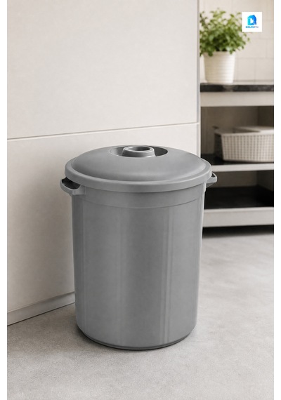Eko Herkül Çöp Kovası 70 L Plastik Banyo Çöp Kovası Çok Renkli