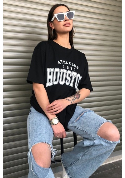 Startmore Unisex Challenge Rahat Kesim Oversize Siyah