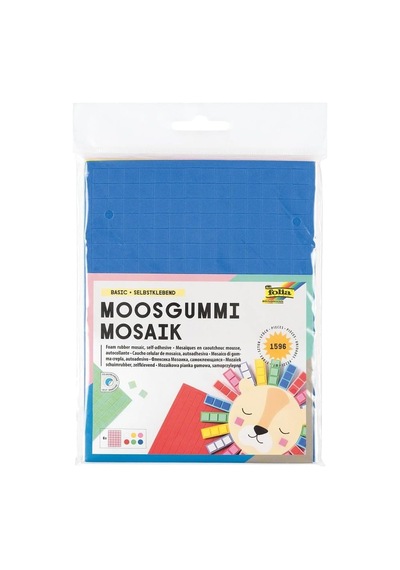 Folia 2364 - Mozaik Köpüklü Kauçuk, Kendinden Yapışkanlı, 6 Yaprak, Yakl. 15 X 20 Cm, 2 Mm Kalınlığında, Çe