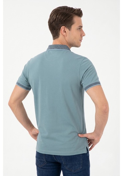 Raymons Erkek Polo Yaka Kısa Kollu Tişört Regular Kalıp T3000 Bgl-st05555 Açık Yeşil