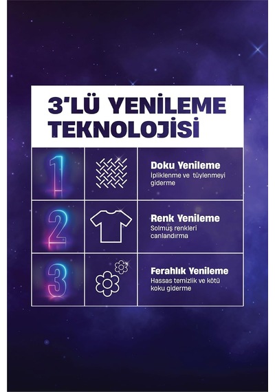 Çiçek Cazibesi Renkliler Sıvı Bakım Deterjanı 1,32 L 24 Yıkama Renk & Doku Yenileme Çiçek Kokusu Renkli Diğer
