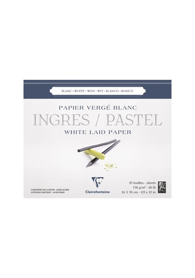 Ingres Pastel White Blk 24x30 130g.25yp Uz Kn Yp-