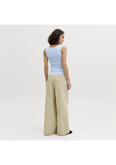 Jack & Jones Kadin Kare Yaka Kolsuz Üst - Posie - 12290769 Skyway