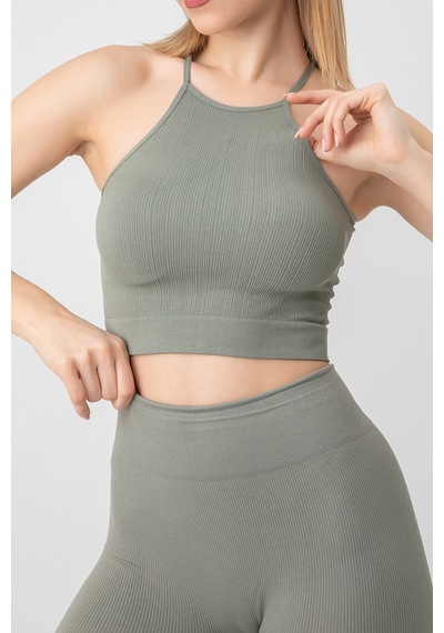 Doremi Seamless Örme Halter Yaka Büstiyer 001