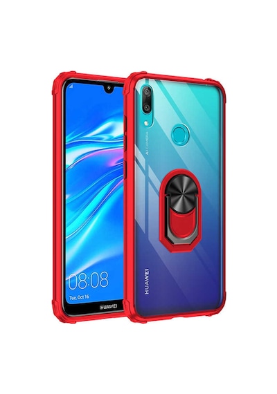 Huawei Y7 Prime 2019 Tam Korumali Yüzüklü Renkli Kenarli Manyetik 544177310