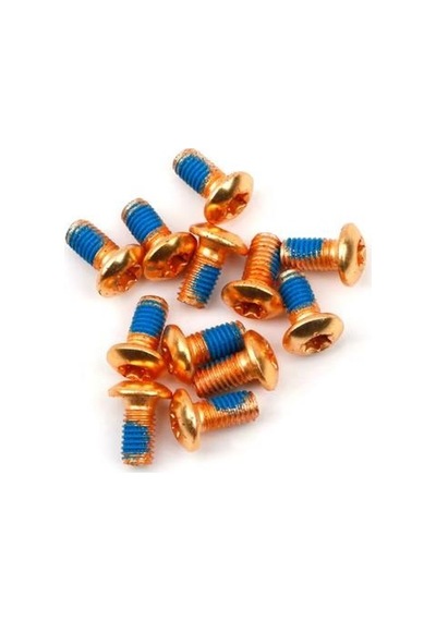 Pro Bisiklet Scooter Fren Disk Vidası Rotor Civatası 6 Vida Mtb Rotor Vidası 12li Paket Gold Sarı
