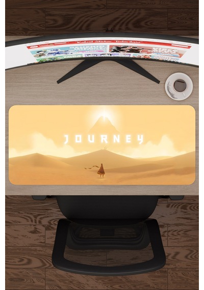 Journey Kaymaz Dikişli Kauçuk Oyuncu Mousepad V2 - 70x30 Xl Gaming Mouse Pad Fare Altlığı
