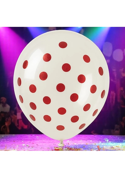 Yüksek Kalite 100 Adet Şeffaf Kırmızı Balon Kırmızı Şeffaf Pullu Balon Kırmızı Dekorasyon Balonu