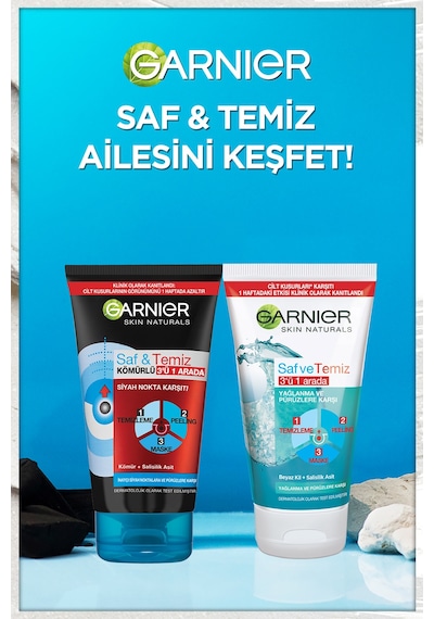 Garnier Saf & Temiz 3ü 1 Arada Temizleme Jeli 150 ML