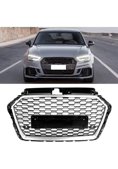 Audi A3 2018-2019-2020 8v Siyah Rs3 Ön Panjur