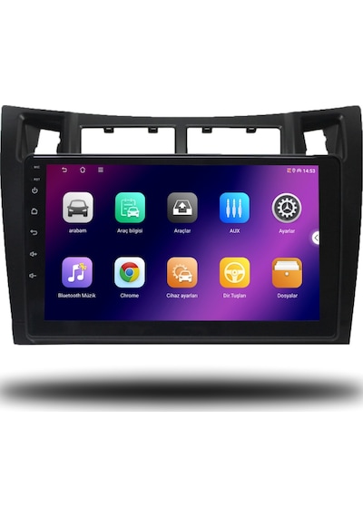 Caros Toyota Yaris 2007-2011 Uyumlu Android Multimedya 4gb Ram 32gb Hafıza 9"