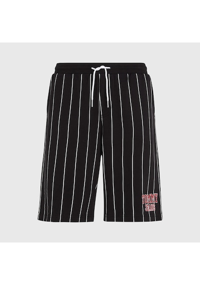 Tommy Hilfiger Tommy Jeans Ovz Pinstripe Erkek Siyah Şort Siyah