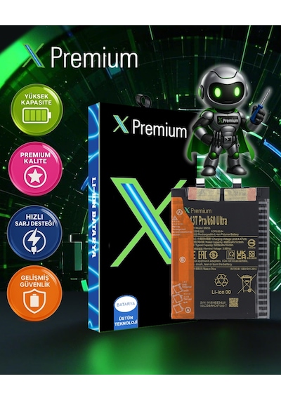 Xpremium Xiaomi Mi 13t Pro Bm5s Batarya 5000 Mah Süper Yüksek Kapasiteli Güçlendirilmiş Pil