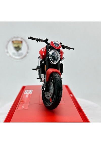 Moto Garage Ducati Monster 1:18 Diecast Maket Motor Lisanslı Metal Model Motosiklet